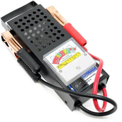 Wiltec - Tester per batterie da 6V e 12V con 2 morsetti anche per il sistema di caricamento dell'auto