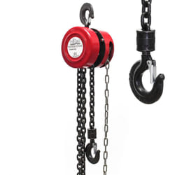 Wiltec - Paranco a catena manuale, max 1000 kg, con catena di 3 m, per sollevamento di carichi pesanti