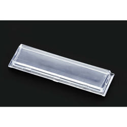 Wiltec Vetrino portanome 69,1 x 17,2 mm per cassetta postale, per targhette 73 x 21 mm
