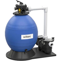 Filtro a sabbia per piscina, 750 w, serbatoio filtrante 71 l, pompa piscina autoadescante 20.000 l/h - Wiltec