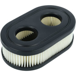 vhbw Filtro dell'aria in carta di ricambio 11,1 x 6,7 x 3,4cm nero, bianco compatibile con tosaerba Briggs & Stratton 09P702-0128-F1, 550E, 550EX,