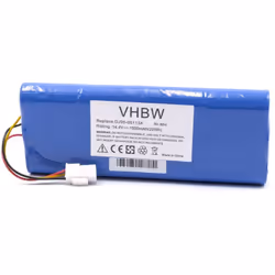 vhbw - the clever way - Batteria ricaricabile di ricambio, compatibile e di alta qualità, ad alta capacità, per robot aspirap ...