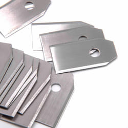30x lame compatibile con Gardena Smart Sileno, Smart Sileno+ tosaerba - argento, acciaio - Vhbw