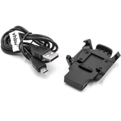 Vhbw - Cavo di alimentazione 100cm Stazione di ricarica compatibile con Garmin Descent MK1 smartwatch fitness-tracker nero - Cavo di ricambio