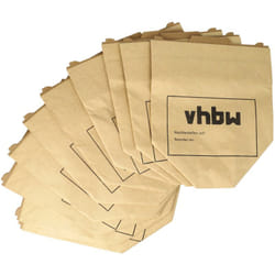 Vhbw - 10x sacchetto compatibile con Vorwerk folletto VK131SC aspirapolvere - in carta, 24,5cm x 20,5cm, marrone