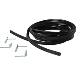 Vhbw - guarnizione universale perforno frigorifero per es. compatibile con Bosch e con molte altre marche - 3 m, con ganci angolari nero