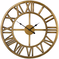 Orologio da parete dal design vintage. Un orologio da parete realizzato in metallo con numerazione romana che crea una sensaz ...