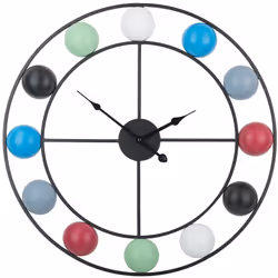 Orologio da parete dal design vintage. Rilancia il look dei tuoi interni con questo elegantissimo orologio da muro multicolor ...