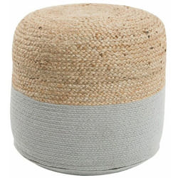Pouf grigio chiaro 46x48cm Dalama