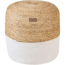 Pouf bianco 46x48cm Dalama