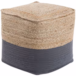 Poggiapiedi cilindrico in cotone grigio scuro. Questo delizioso pouf cilindrico si adatta perfettamente alla tua casa ed è un ...