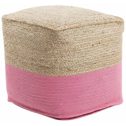 Pouf rosa 44x44cm Kirama