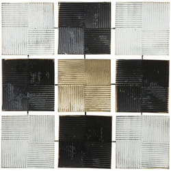 Beliani - Decorazione murale nero / bianco / oro Titanium