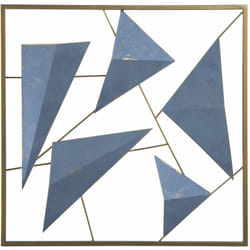 Decorazione murale blu/oro Zinc