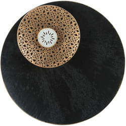Beliani - Decorazione da parete nero, oro, bianco Rubidium
