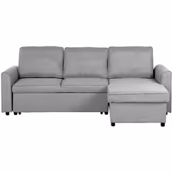Comodo divano angolare con contenitore. Porta la classe e l'eleganza in soggiorno con questo divano angolare dal design moder ...