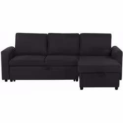 Comodo divano angolare con contenitore. Porta la classe e l'eleganza in soggiorno con questo divano angolare dal design moder ...