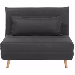 Divano letto singolo in tessuto. Questo divano letto dal design compatto porta una certa funzionalità in con ambienti in stil ...