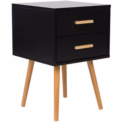 Comodino nero in stile scandinavo. Dona un tocco scandinavo ai tuoi interni con questo bellissimo comodino dal look minimalis ...