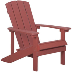Sedia da giardino rossa Adirondack