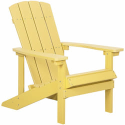 Sedia da giardino gialla Adirondack
