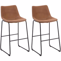Set di 2 sgabelli da bar stile retrò . Invitanti e fascinosi set di 2 sgabelli da bar con design contemporaneo. Sedile spessi ...