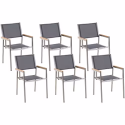 Set sedie da giardino dallo stile moderno. Moderne e versatili, queste sedie in fibra tessile aggiungeranno un tocco di elega ...