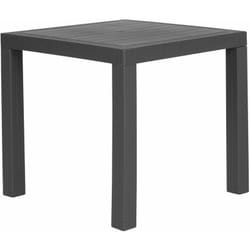 Tavolo da Pranzo Giardino Grigio Grafite 4 Posti Quadrato 80 x 80 cm Fossano
