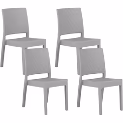 Set di 4 sedie moderne in rattan con cuscino. Goditi ogni istante all'aperto in famiglia o con gli amici con questo set di se ...