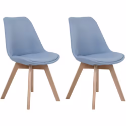 Set di due pratiche ed eleganti sedie da pranzo. Questo set di sedie da pranzo sono eleganti, e possono essere una grande agg ...