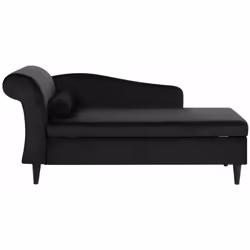 Chaise longue in velluto con contenitore. Porta la classe e l'eleganza in soggiorno con questa chaise longue in stile classic ...