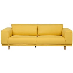 Divano a 3 posti color giallo Nivala