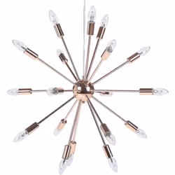 Elegante lampada a sospensione. Apri le porte al lusso con questo prezioso lampadario in stile glamour. Realizzato in durevol ...