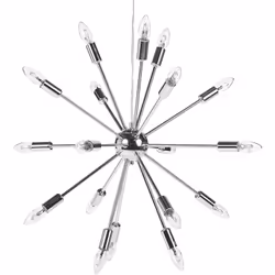 Elegante lampada a sospensione. Apri le porte al lusso con questo prezioso lampadario in stile glamour. Realizzato in durevol ...