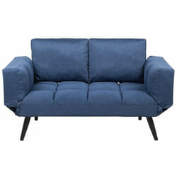 Beliani - Divano letto con rivestimento blu navy Brekke