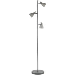 Beliani - Lampada da terra di colore cemento grigio chiaro Mistago