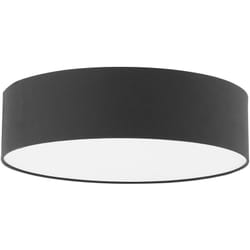 Beliani - Moderna Plafoniera Rotonda Nera ø 45 cm Boho Cotone Sintetico Rena