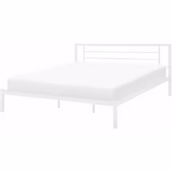 Ampio letto in metallo per un sonno tranquillo e meraviglioso. Rendi la stanza da letto ancora più comoda con questo letto co ...