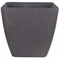 Moderno vaso da fiori color grigio scuro. Quest'elegante vaso da fiori si inserisce benissimo in ogni ambiente moderno e cont ...