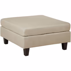 Poggiapiedi ottomana quadrata trapuntata di colore beige. Un mobile disegnato per adattarsi alla vostra casa, quest'Ottomana ...