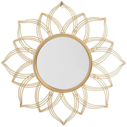 Specchio da parete in color oro ø 67 cm Milly