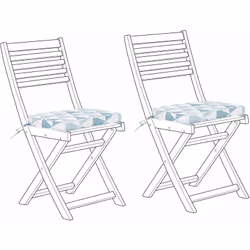 Coppia di comodi cuscini per sedie da esterno. Valorizza a pieno i tuoi mobili da esterno con questo prezioso set di 2 cuscin ...