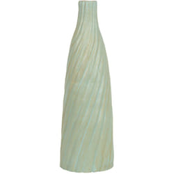 Beliani - Vaso Decorativo in terracotta Verde Chiaro Design Minimalista 18 x 54 cm Florentia