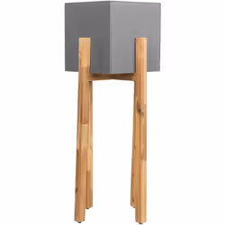 Moderno vaso rialzato in color legno. Questo particolare vaso da fiori con supporto in legno è perfetto per gli ambienti dal  ...