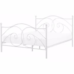 Romantico letto in metallo dal design ineguagliabile. Porta un tocco di romanticismo in camera da letto con questo letto con  ...