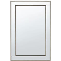 Specchio da parete 60 x 90 cm oro e argento Fenioux