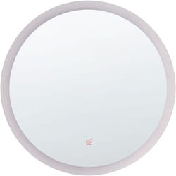 Specchio a parete a led ø 58 cm Argento Yser