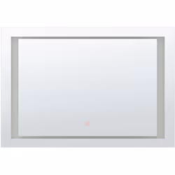 Specchio da bagno rettangolare a LED color argento. Inizia al meglio la tua giornata, e dai una luce nuova al tuo bagno con q ...