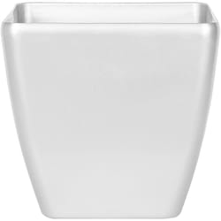 Beliani - Vaso per Piante Argilla Sintetica Argentata Esterni o Interni 34 x 35 x 35 cm Astras