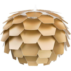 Lampadario Moderno Grande a Forma di Fiore in Plastica Color Oro Segre